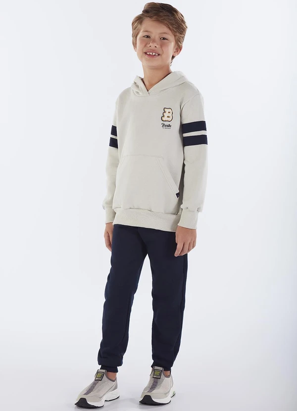 Pulla Bulla - Conjunto Infantil Menino Moletom Cinza