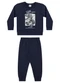 Elian - Conjunto Infantil Menino Moletom Estampa Bege - variação: Azul