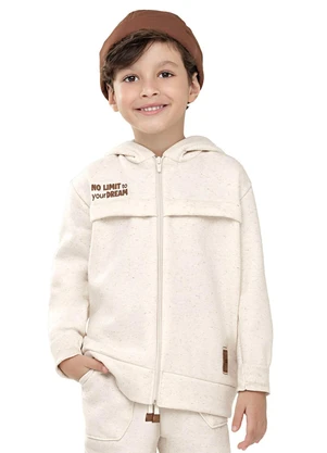 Colorittá - Conjunto Infantil Menino Moletom Linho Bege - COLORITTÁ