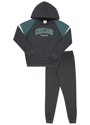 Pulla Bulla - Conjunto Infantil Menino Moletom Verde - PULLA BULLA