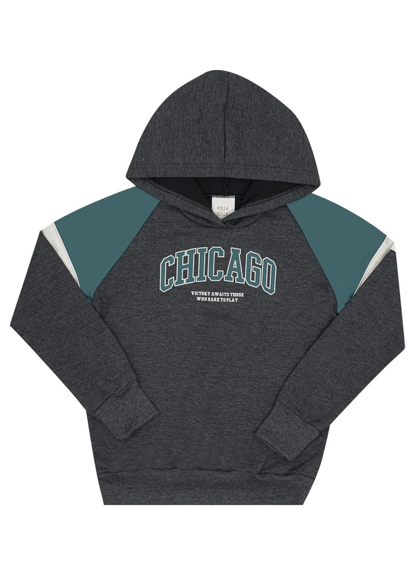 Pulla Bulla - Conjunto Infantil Menino Moletom Verde 2