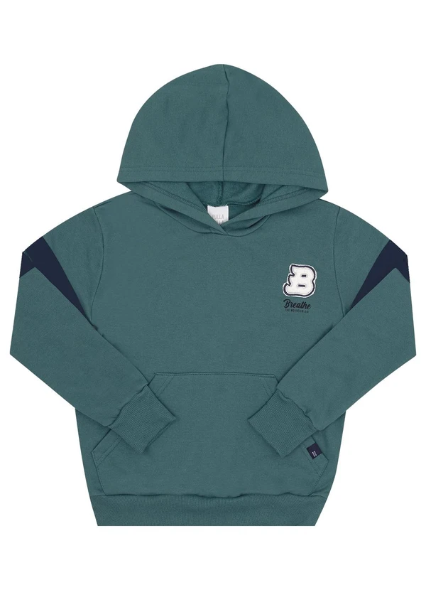 Pulla Bulla - Conjunto Infantil Menino Moletom Verde 2