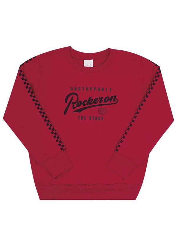 Pulla Bulla - Conjunto Infantil Menino Moletom Vermelho 2