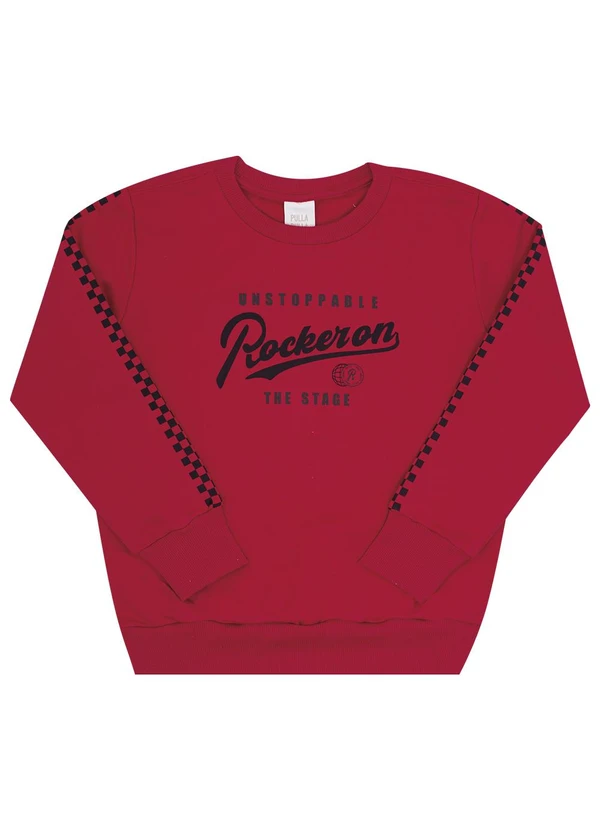 Pulla Bulla - Conjunto Infantil Menino Moletom Vermelho 2