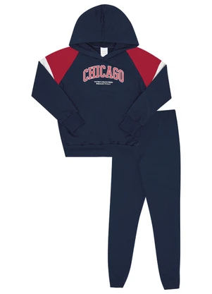 Pulla Bulla Conjunto Infantil Menino Moletom Vermelho