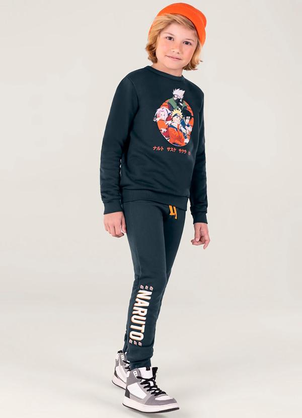 Brandili - Conjunto Infantil Menino Naruto Cinza