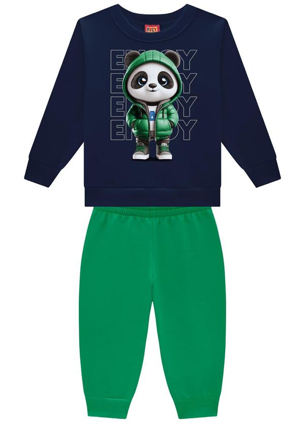 Kyly - Conjunto Infantil Menino Pandinha Azul