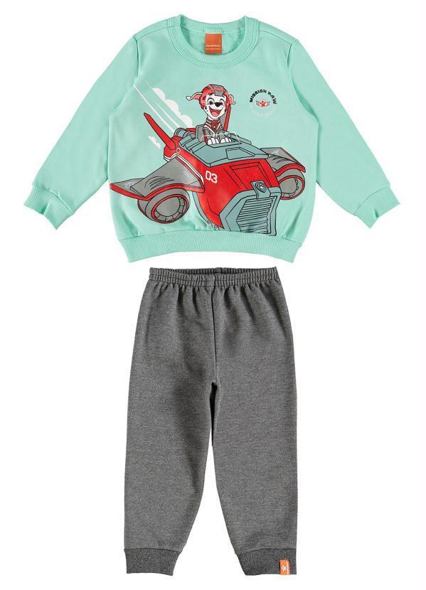 Malwee Kids - Conjunto Infantil Menino Patrulha Canina Verde
