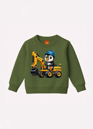 Kyly - Conjunto Infantil Menino Pinguim Verde - KYLY