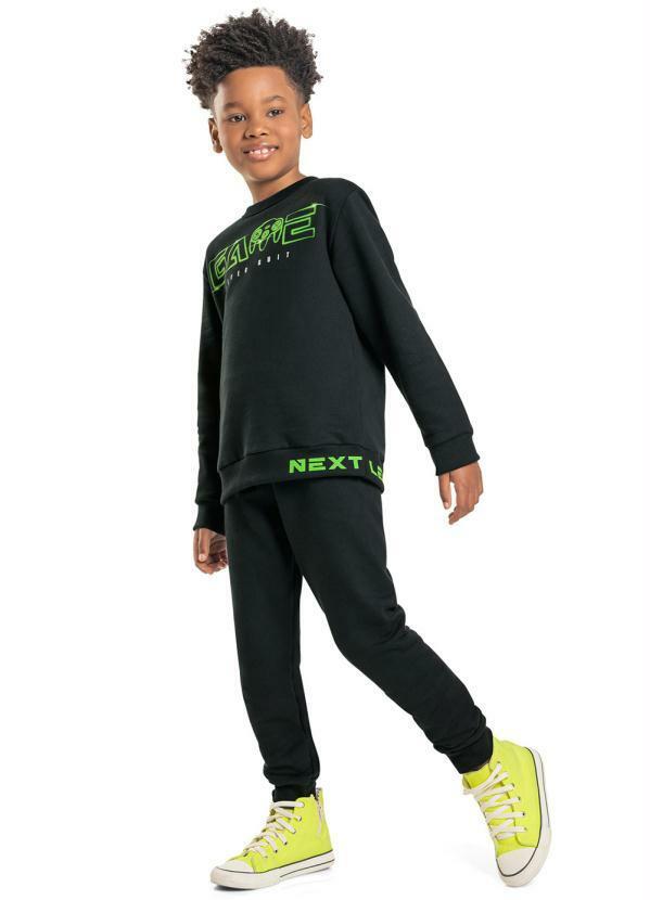 Kyly - Conjunto Infantil Menino Preto