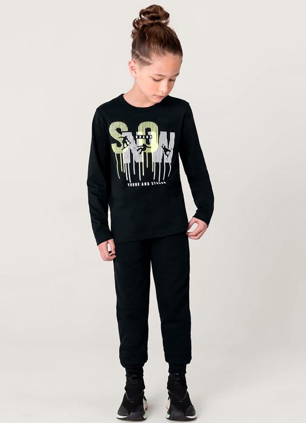 Brandili - Conjunto Infantil Menino Preto