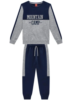 Kyly - Conjunto Infantil Menino Recortes Cinza - KYLY