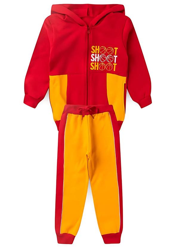 Rosa Azul - Conjunto Infantil Menino Shoot Vermelho