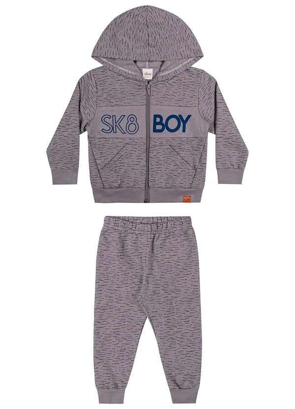 Elian - Conjunto Infantil Menino Sk8 Cinza 2