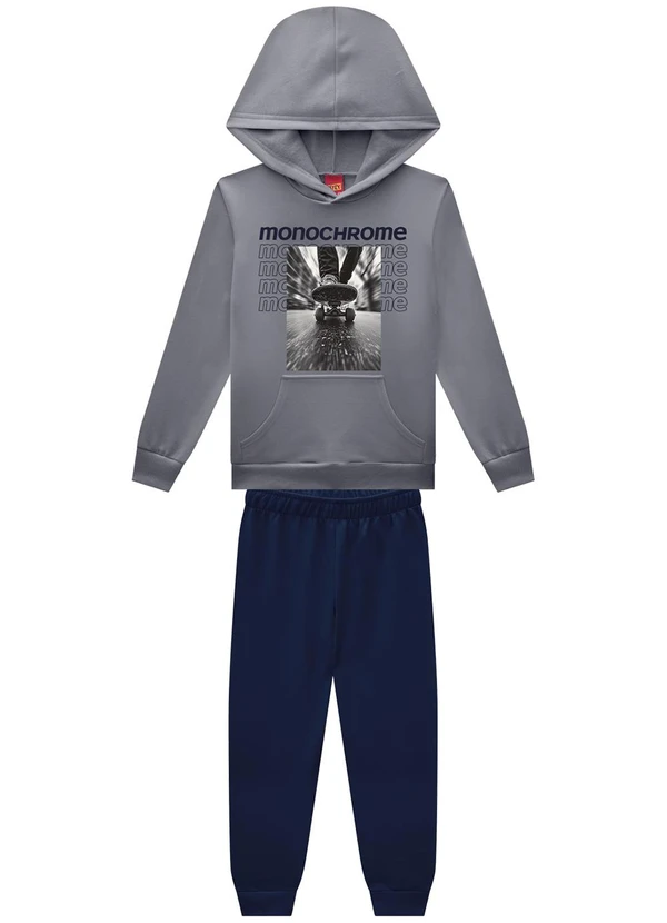 Kyly - Conjunto Infantil Menino Skate Cinza