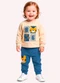 Kyly - Conjunto Infantil Menino Tigre Bege - variação: Bege