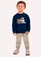 Milon - Conjunto Infantil Menino Trem Cinza - variação: Azul