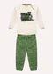 Milon - Conjunto Infantil Menino Trem Cinza - variação: Cinza