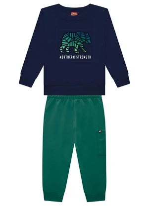 Kyly - Conjunto Infantil Menino Urso Azul - KYLY