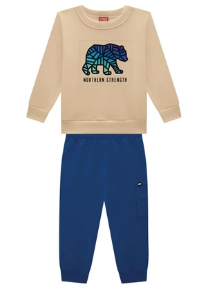 Kyly - Conjunto Infantil Menino Urso Bege - KYLY