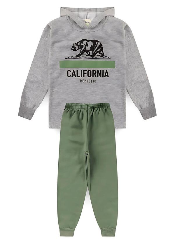 Rosa Azul - Conjunto Infantil Menino Urso Cinza