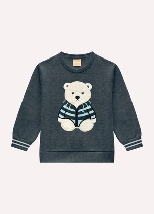 Milon - Conjunto Infantil Menino Urso Cinza - MILON
