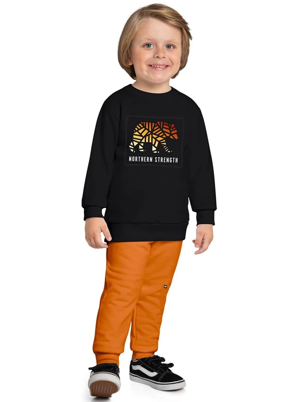 Kyly - Conjunto Infantil Menino Urso Preto