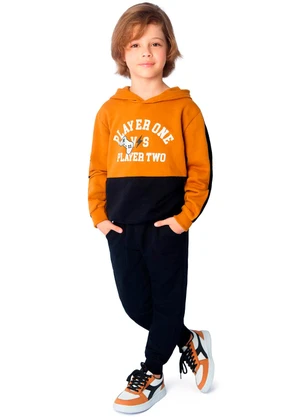 Ddk - Conjunto Infantil Moletom Amarelo - DDK