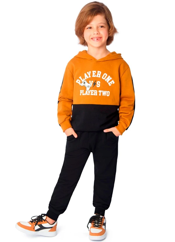 Ddk - Conjunto Infantil Moletom Amarelo 2