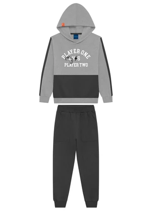 Ddk - Conjunto Infantil Moletom Cinza - DDK