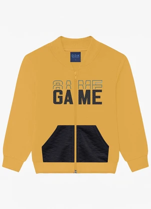 Ddk - Conjunto Infantil Moletom com Bolso Amarelo - DDK