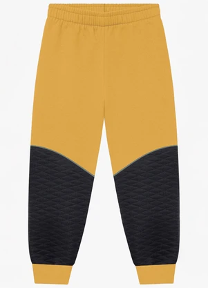 Ddk - Conjunto Infantil Moletom com Bolso Amarelo - DDK