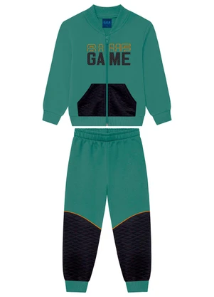 Ddk - Conjunto Infantil Moletom com Bolso Verde - DDK