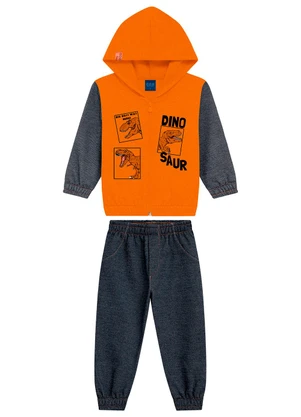 Ddk - Conjunto Infantil Moletom com Capuz Amarelo - DDK