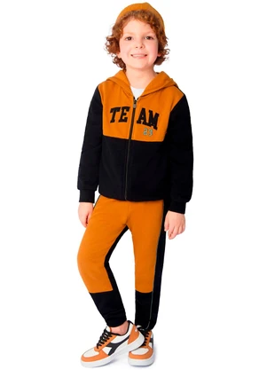 Ddk - Conjunto Infantil Moletom com Capuz Amarelo - DDK