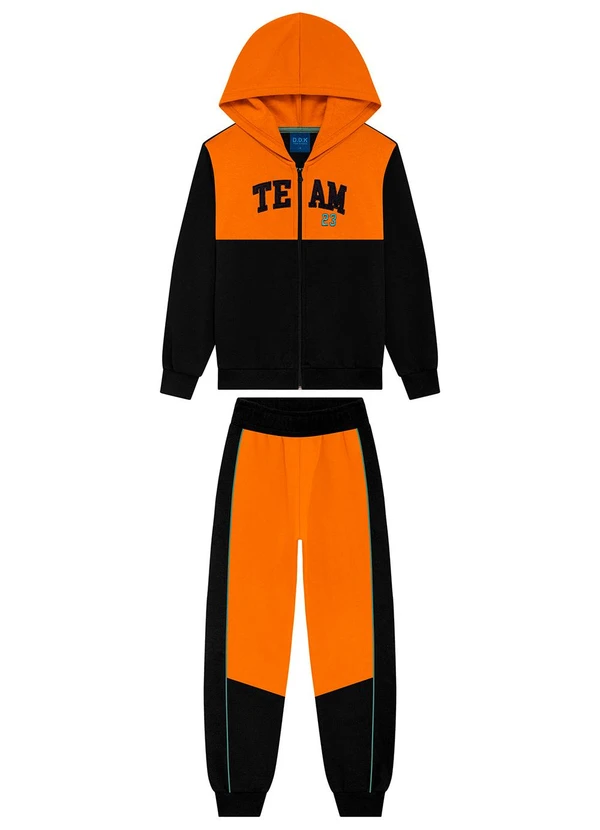 Ddk - Conjunto Infantil Moletom com Capuz Amarelo 2