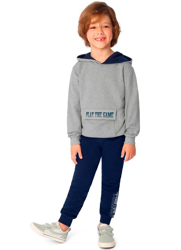 Ddk - Conjunto Infantil Moletom com Capuz Cinza 1