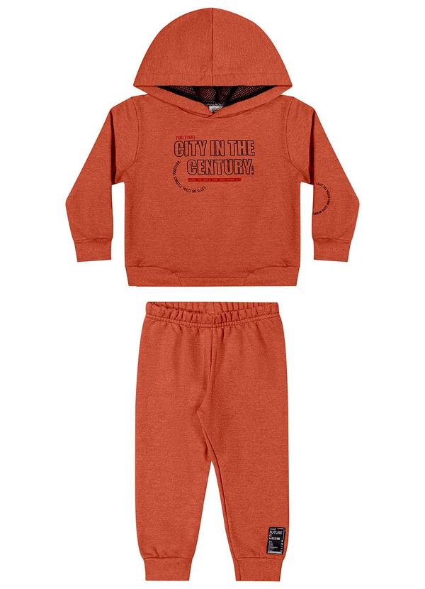 Elian - Conjunto Infantil Moletom com Capuz Marrom 2