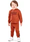 Elian - Conjunto Infantil Moletom com Capuz Marrom - variação: Marrom
