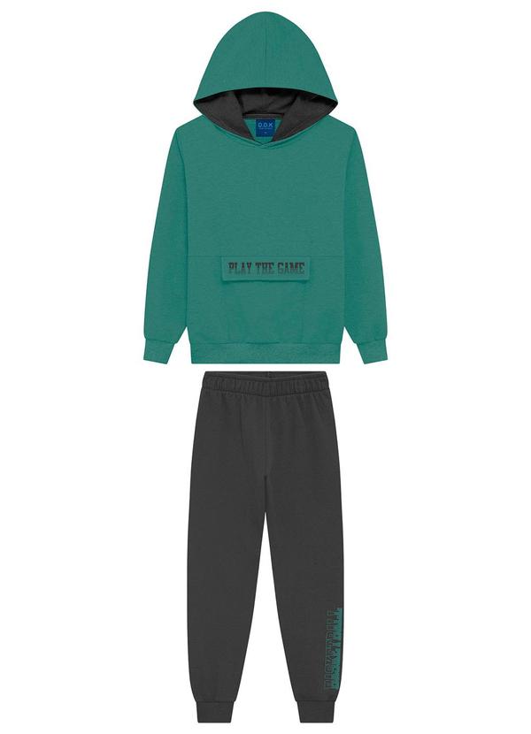 Ddk - Conjunto Infantil Moletom com Capuz Verde