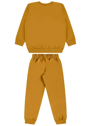 Guloseima - Conjunto Infantil Moletom Felpado Marrom - GULOSEIMA