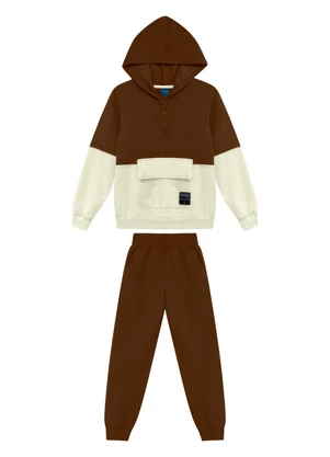 Ddk - Conjunto Infantil Moletom Marrom - DDK