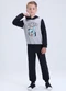 Vida Costeira - Conjunto Infantil Moletom Storks Inverno Preto - variação: Preto