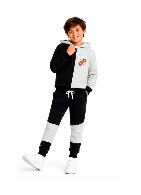 Rosa Azul - Conjunto Infantil Never Stop Kangulu Mescla Banana