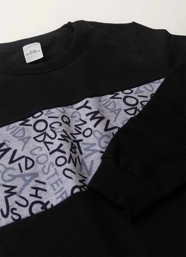 Vida Costeira - Conjunto Infantil Recorte Letrinhas Preto 3