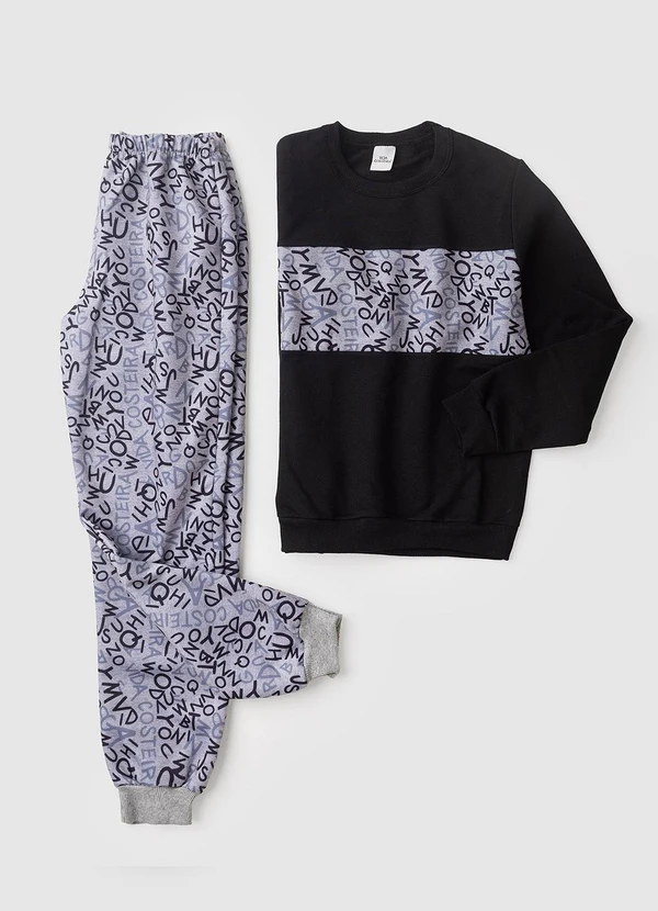 Vida Costeira - Conjunto Infantil Recorte Letrinhas Preto 5