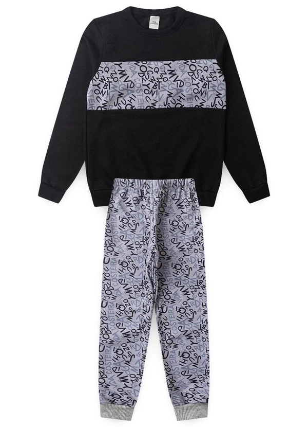 Vida Costeira - Conjunto Infantil Recorte Letrinhas Preto 6