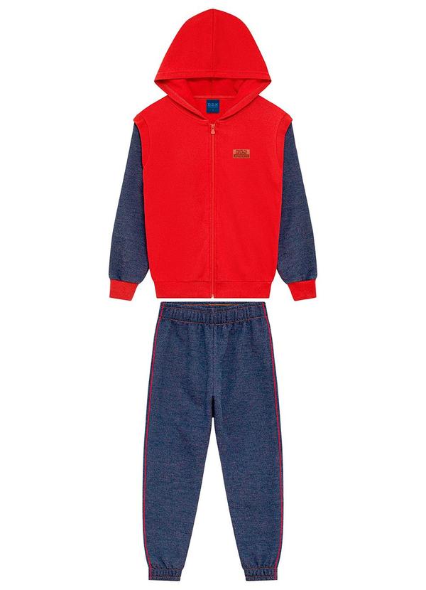 Ddk - Conjunto Infantil Térmico e Moletom Vermelho 2