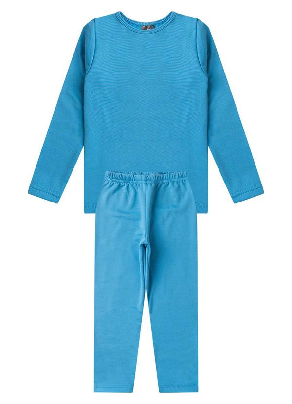 Rosa Azul - Conjunto Infantil Térmico Kangulu Azul Cobalto