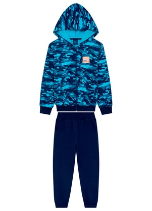 Ddk - Conjunto Infantil Térmico Moletom Azul - DDK